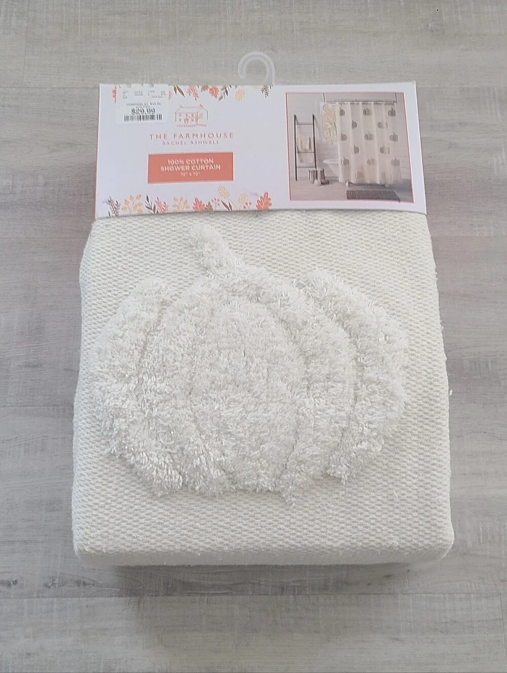 White Pumpkin Shower Curtain - The Farmhouse by Rachel Ashwell